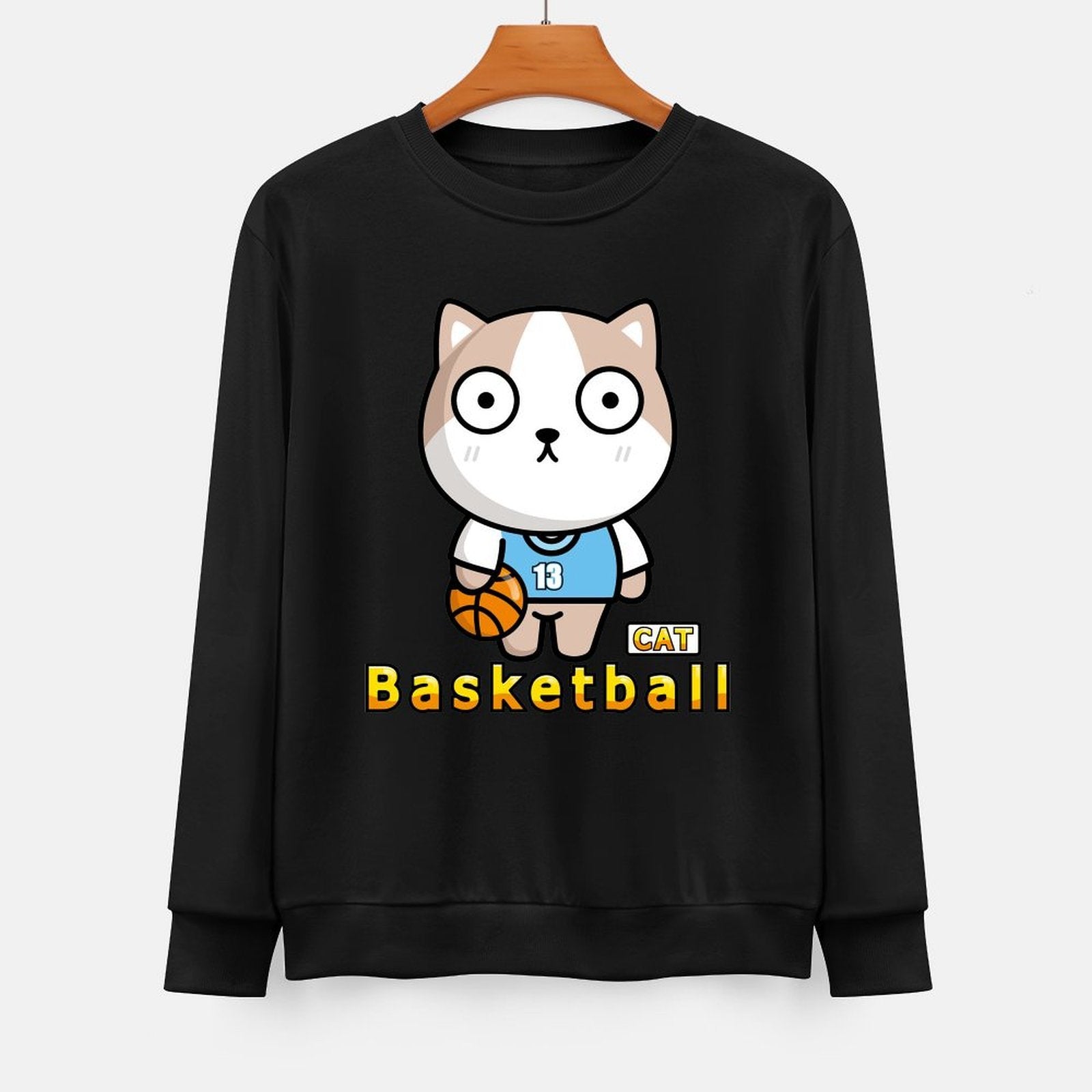 Front Patterned Long Sleeve TopCleanCut SoftFeel